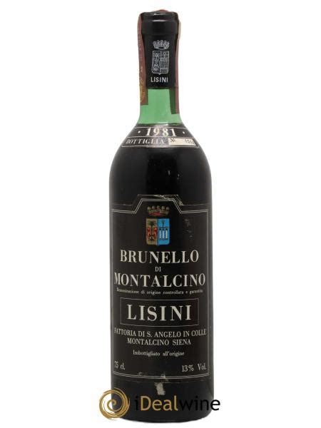 Acheter Brunello Di Montalcino DOCG Lisini 1981 Lot B2260282 312