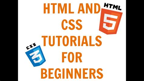 Html And Css Tutorials For Beginners Learn Html And Css Youtube