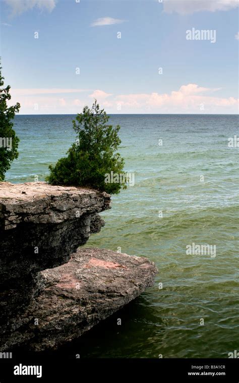 Cave Point On The Western Shore Of Lake Michigan Door County Wisconsin