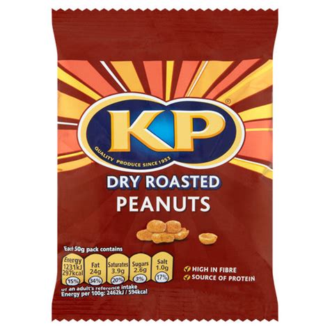 Kp Dry Roasted Peanuts Pubcard 50g We Get Any Stock