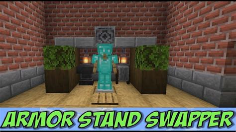 Minecraft How To Make Armour Stand Swapper Redstone Tutorial Youtube