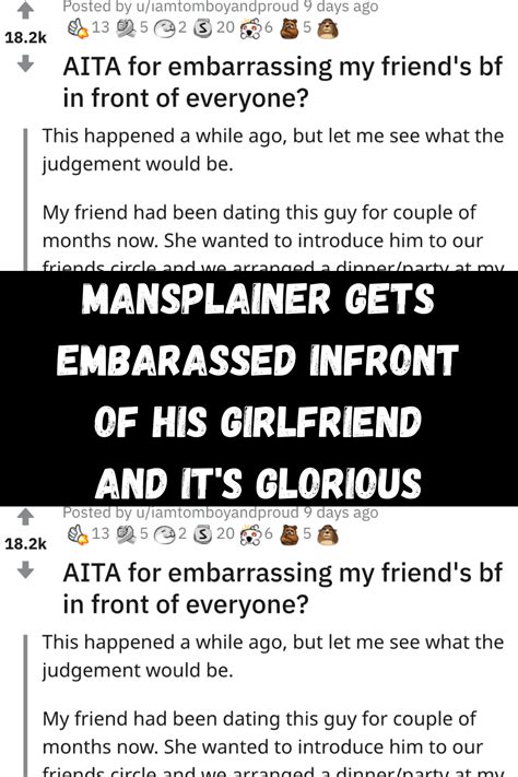 Mansplainer Gets Embarassed Infront Of His Girlfriend And It S Glorious Artofit