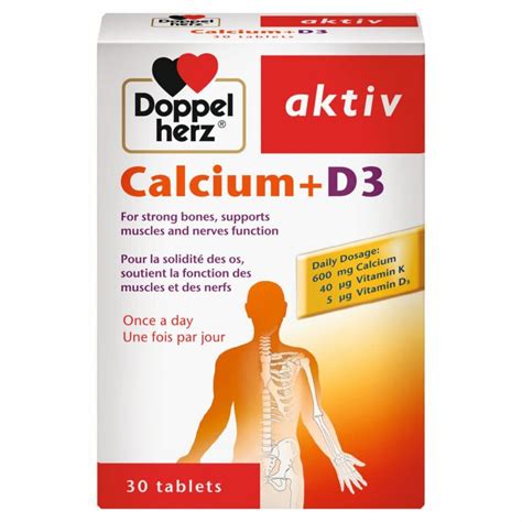 DoppelHerz Aktiv Calcium D3 Tablets 30 Tablets Asset Pharmacy