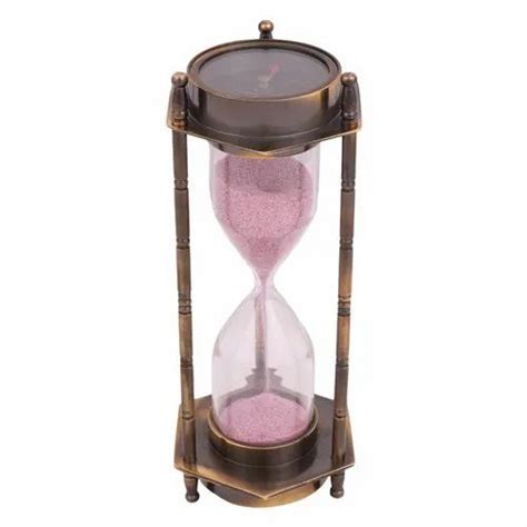 Antique Brass Sand Timer With Compass At Rs 275 In New Delhi ID