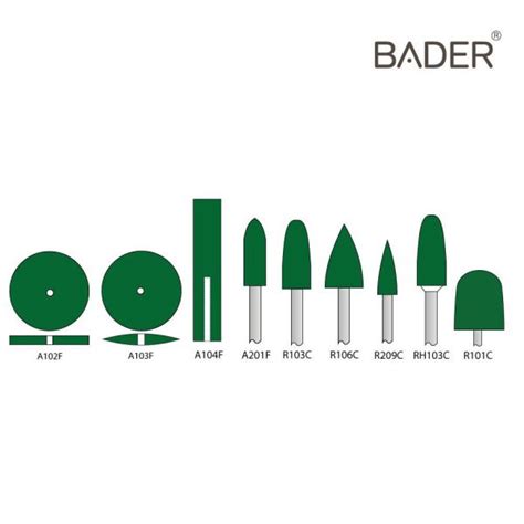 Pulidor Verde Fino Lenteja Iso X Uds Bader Dental