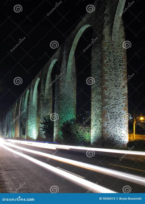 Queretaro Aqueduct stock photo. Image of tourist, construction - 5036412