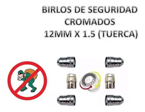 Birlos De Seguridad Toyota Corolla Yaris Camry Cromados Envío gratis