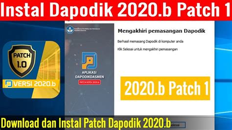 Cara Instal Aplikasi Dapodik B Patch Youtube