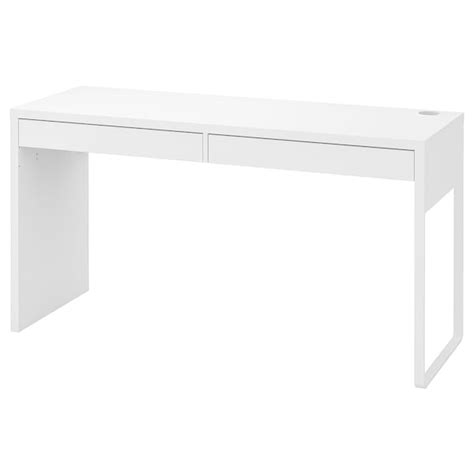 Micke Desk White 142x50 Cm Ikea