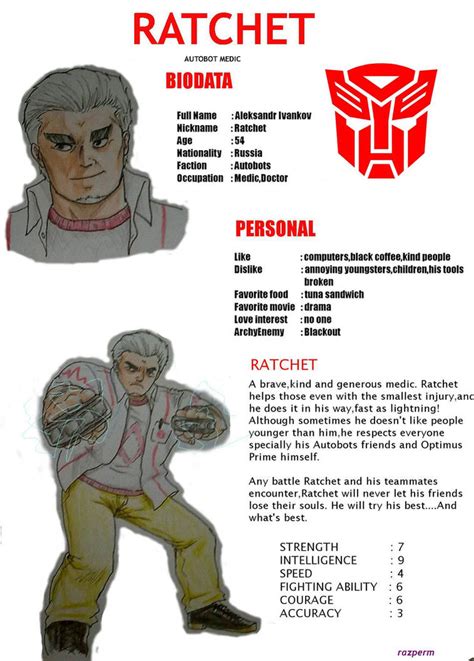 Transformers Human Ratchet Oc By Razperm On Deviantart