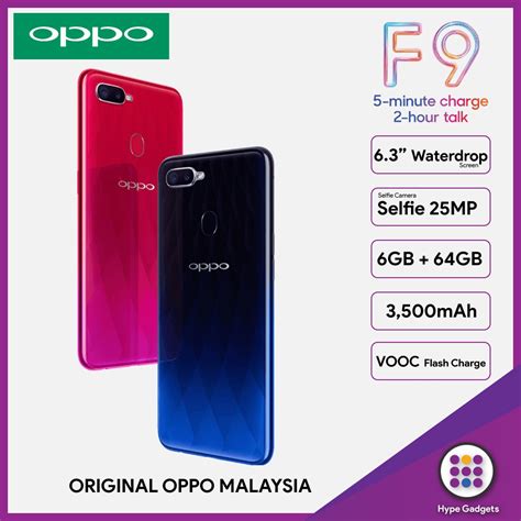 Điện Thoại OPPO F9 4GB 64GB Giá Tốt Tháng 10 Nguyên Seal Full Box Bảo