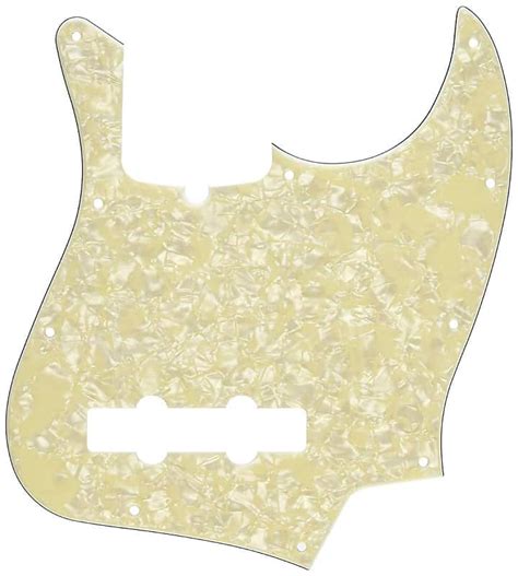 Genuine Fender Standard Jazz J Bass Pickguard 10 Hole Aged Reverb