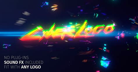 Glitch Cyber Logo, Video Templates - Envato Elements