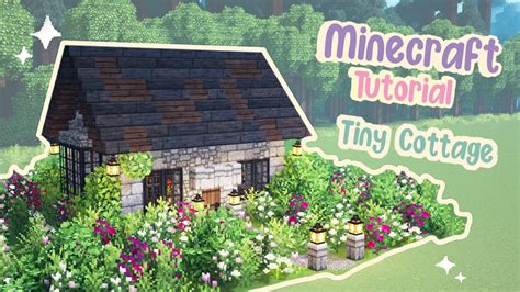 Cottagecore Tiny House Tutorial Minecraft 🍄🌿 Mizunos Starter Cottage