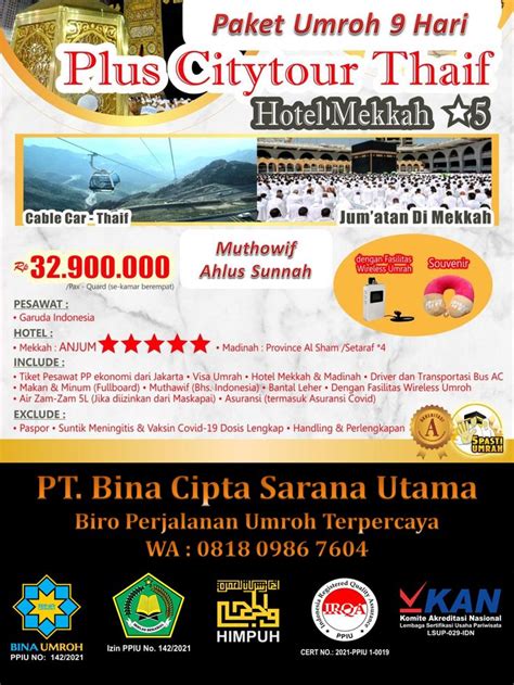 Travel Haji Dan Umroh Sesuai Sunnah Di Bandung WA 081809867604