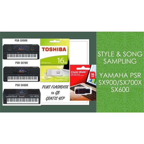 Jual Flashdisk Sampling Yamaha Psr Sx Sampling Yamaha Psr Sx