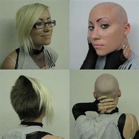 A Company Intent On Making Sure Heads Are Shaved In 2024 Shaved Head Women Bald Head Women