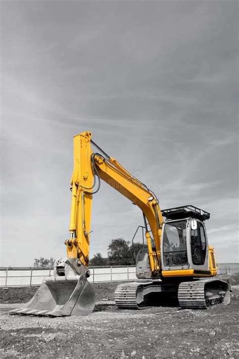 Industrial Diggers Stock Image Image Of Landscape Equipment