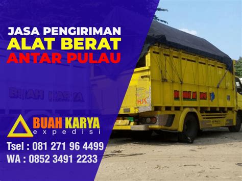 Jasa Pengiriman Alat Berat Antar Pulau