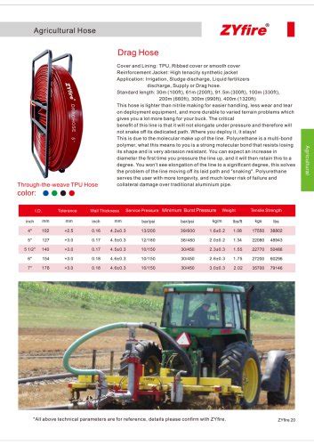 Irrigation Nbr Layflat Hose Zyfire Hose Corporation Pdf Catalogs