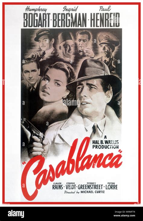 Casablanca movie poster hi-res stock photography and images - Alamy