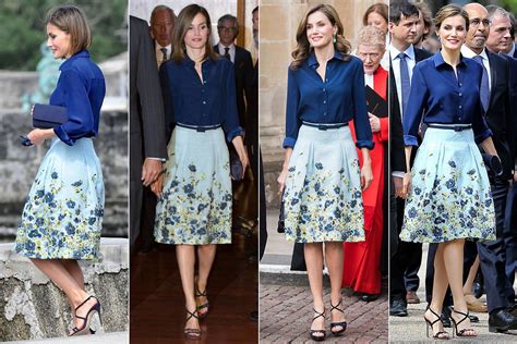 Los Vestidos Favoritos De La Reina Letizia Que Repite Una Y Otra Vez