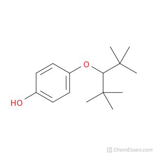 4 2 2 4 4 Tetramethylpentan 3 Yl Oxy Phenol Structure C15H24O2