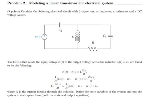 Solved Problem 2 Modeling A Linear Time Invariant Chegg