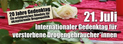 Internationaler Gedenktag F R Verstorbene Drogengebraucher Innen