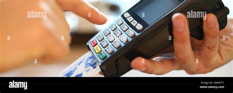 Fingers Type Pin Code Keyboard Portable Terminal Stock Photo Alamy