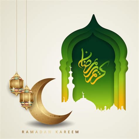 Premium Vector Luxurious And Elegant Design Ramadan Kareem With