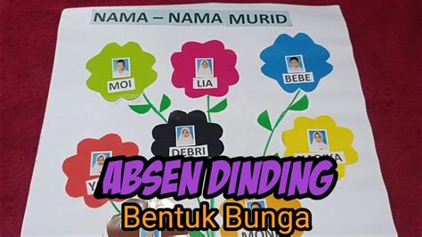 Cara Membuat Absen Dinding Untuk Anak Tk Youtube