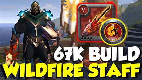 67k Build Wildfire Staff Solo PvP Corrupted Dungeon Albion Online