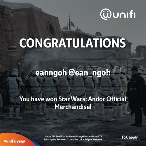 Unifi On Twitter Unifriyeay Congrats Ean Ngoh You Won