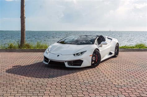 Lamborghini Huracan White Rental Panda Exotic Car Rental