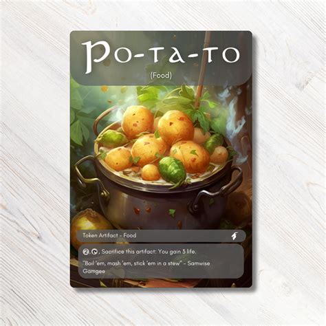 Mtg Proxy Token Food Token Po Ta To