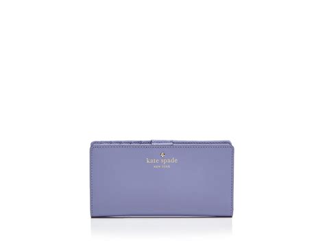 Kate Spade Wallet Cedar Street Stacy Continental In Purple Thistle