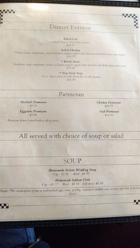 Menu at Greensburg Jioio's Restaurant, Greensburg