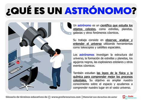 Qu Es Un Astr Nomo Definici N De Astr Nomo