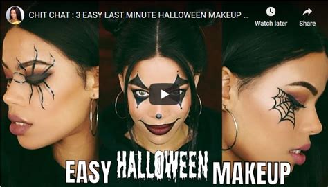 Clown Cobweb Eye And Spider Eye Halloween Costume Makeup Tutorials