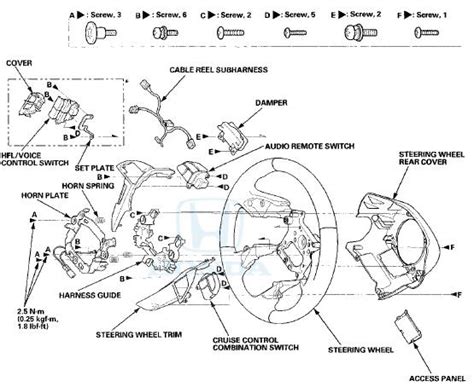 Honda Accord Steering Wheel Disassembly Reassembly Steering