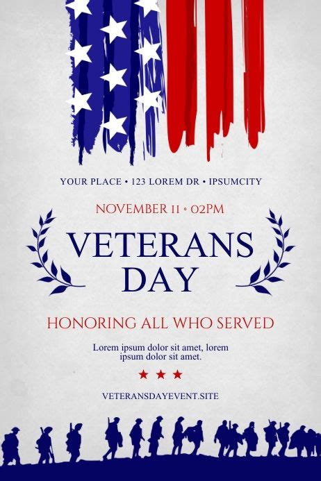 VETERANS DAY POSTER | Veterans day, Church media design, Poster