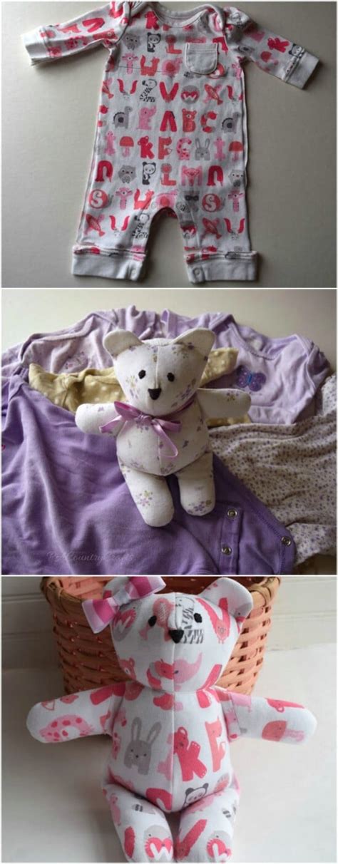 20 Adorably Creative Upcycling Projects To Repurpose Old Baby Clothes - DIY & Crafts