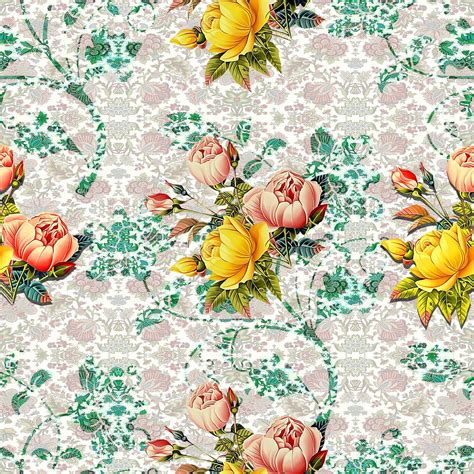 Victorian Flower Wallpaper