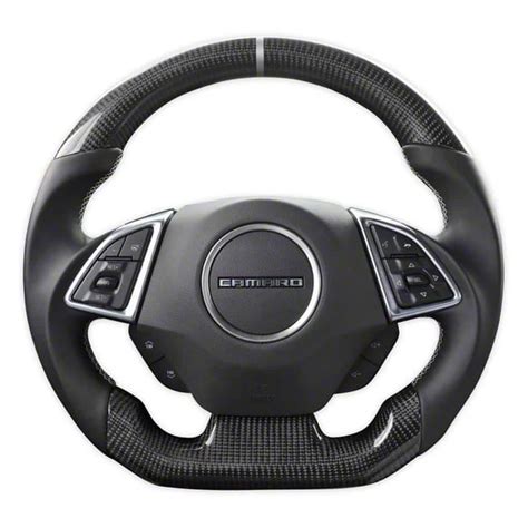 Drake Muscle Cars Camaro Steering Wheel Carbon Fiber With Leather