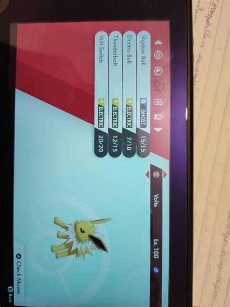 What do you think of my jolteon moveset? Any suggestions? : r ...