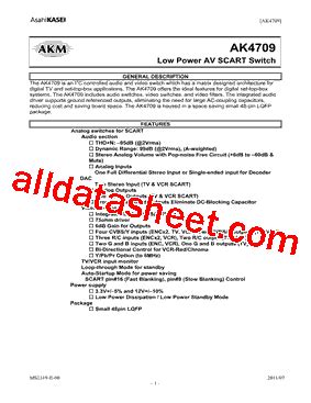 Ak Datasheet Pdf Asahi Kasei Microsystems