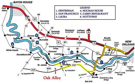 Map Of Louisiana Plantations - Draw A Topographic Map