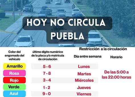 Tp Programa Hoy No Circula Puebla En Puebla Todopuebla