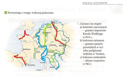 Wykonaj Polecenia Zwi Zane Z Map Zaznacz Na Mapie Kolorem Czerwonym